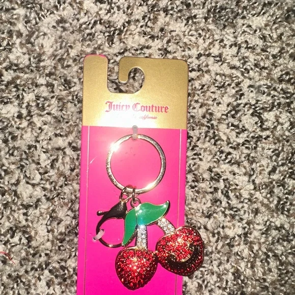 Juicy Couture Sparkling Red Cherry Key Holder - Picture 2 of 2